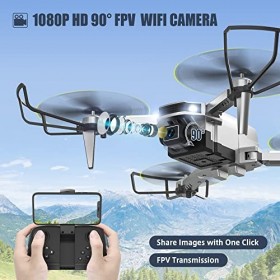 TOPRCBOXS Mini drone S2 avec appareil photo pour enfants et adultes, drone FPV 1080p, jouet cadeau pour adolescents, garçons,