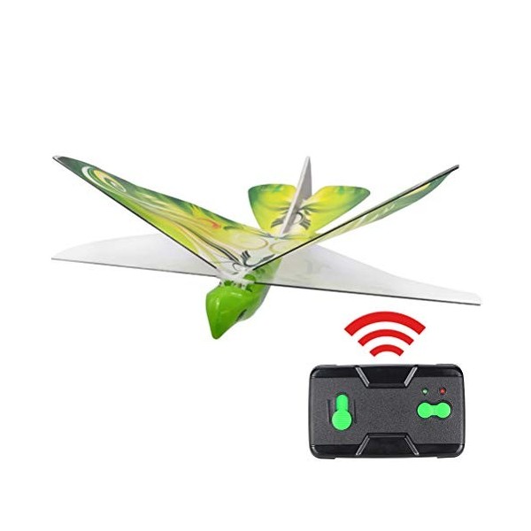 Gmuret Mini Forme doiseau de Drone, Jouets doiseaux télécommandés électroniques avec lumières LED, Cadeaux davions télécom