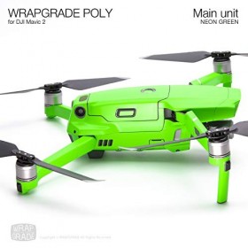 Wrapgrade Unité Principale Skin Compatible avec DJI Mavic 2 Neon Green 