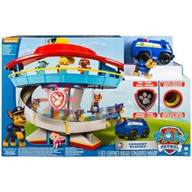 LA Pat Patrouille – Quartier GÉNÉRAL Pat Patrouille – Playset Complet avec Tour de contrôle, Toboggan, Ascenseur, Figurine 