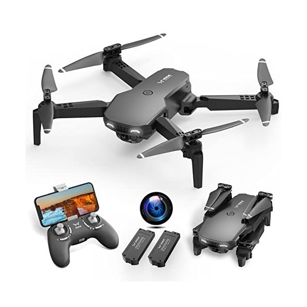 NEHEME NH525 Drone pour Enfant avec Caméra 1080P HD, Pliable Drone FPV WiFi Télécommandé, Mini Drone Enfant avec Mode sans Tê