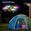 Tomzon A23W Mini Drone Enfant avec Caméra 1080P à LED Lumière Coloré pour Enfant et Débutant, 2 Batteries 15mins Autonomie, M