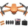 OBEST Mini Drone Caméra 1080, Drone Pliable Pour Enfants, Maintien en Hauteur, Mode sans Tête, Transmission Vidéo FPV WiFi, R