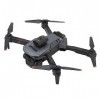 Focket Drones avec caméra pour Adultes et Enfants, quadcoptère RC Pliable 4K HD avec 3 caméras, décollage/atterrissage à Une 