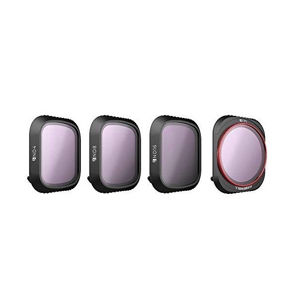 Freewell Jour Standard - Série 4K - Filtres pour Objectifs de Caméra 4Pack ND4, ND8, ND16, CPL Compatibles avec Mavic 2 Pro D