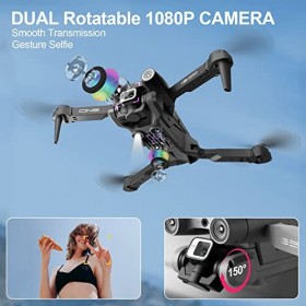 I3 PRO Drone avec Caméra 1080P HD FPV, Drone débutants Avec Maintien daltitude, Atterrissage à une clé, Obstacle Avoidance, 