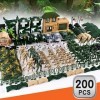 100/130/200/300 Pièce Simulé Battlefield Play Base Militaire Ensemble Costume Militaire Play-Set en Plastique Jouet Militaire