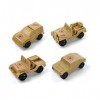 LICHENGTAI 64 pièces Figures Action Army Ensemble, Coffret Set de Jeu Militaire avec Soldats Tanks Avions Drapeaux, Soldat Fi