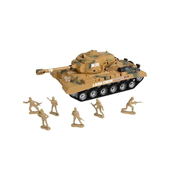 Toyland Combat Mission Boys Friction Powered Tank Arms & Soldiers Ensemble de Jeu Militaire - 1 Choisi au Hasard