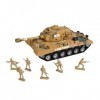 Toyland Combat Mission Boys Friction Powered Tank Arms & Soldiers Ensemble de Jeu Militaire - 1 Choisi au Hasard