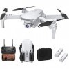 OBEST Drone avec Caméra 4k,Avion Duel Caméras,Quadcopter FPV WiFi,Positionnement Du Flux Optique,Retournement à 360 Degrés,Du