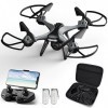Maetot Drone avec Caméra, Drone FPV HD 1080P pour Cébutants/Mode vol Stationnaire/Flip 3D/ Mode sans tête/Commande Gestuelle 