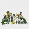 LICHENGTAI 300 pièces Figures Action Army Ensemble, Coffret Set de Jeu Militaire avec Soldats Tanks Avions Drapeaux, Soldat F