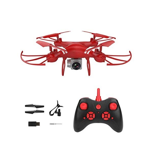 Drone 4K à Transmission en Temps réel WiFi Drone RC avec Drone Pliant de caméra 4K UHD Rouge 
