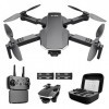 tech rc Drone avec Caméra 1080P HD, Drone Pliable Quadricoptère Extérieur, Positionnement de Flux Optique, Photos Gestuelles,