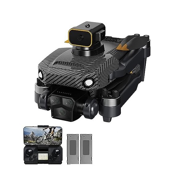 Duisger Drone télécommandé GPS avec caméra 4K caméra Évitement dobstacles Moteur sans balais Localisation du flux optique Té