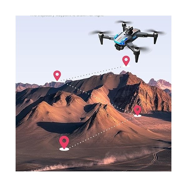 Drone télécommandé avec Caméra 1080p pour Adultes et Enfants, Jouet Quadricoptère 4K Prise de Vue HD à 360 Degrés Affichage e