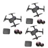 Toyvian 2 Pièces E525 Double Objectif 4K Ultra Haute Définition Photographie Aérienne Jouet Drone Blanc Drone 4K Drone Aérien