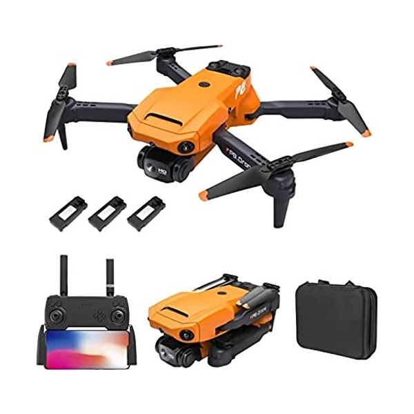 POUR Drone avec Caméra 8K Adultes, Mini Drone RC avec Caméra ESC, Évitement dobstacles Intelligent, Suivi Intelligent, Posit