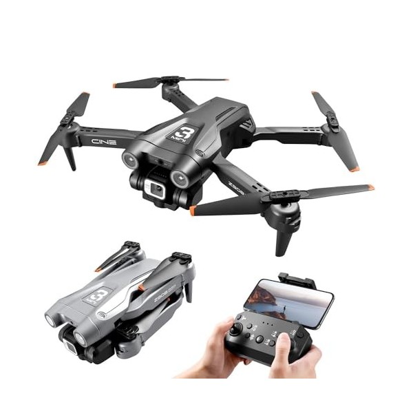 WESTN Drone RC, Drone RC avec Caméra HD, Quadrirotor RC Pliable, Vidéo FPV, Fonction Dévitement dobstacles, Démarrage À Un 