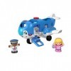 Fisher-Price Coffret L’Avion Little People version multilingue , avion musical avec figurines, Jouet Enfant, Dès 1 an, HJN37