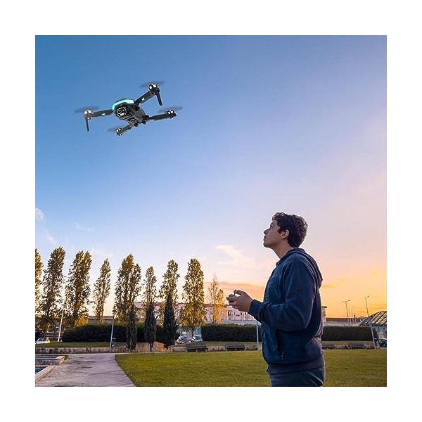 Drone pour enfannts, drones pliables à moteur sans balais en métal PP, mini drone télécommandé, jouet quadrirotor Rc pour cad
