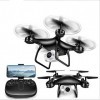 TXD Quadcopter Drone w / 1080 p Caméra vidéo HD, Super Long Life 120 ° Shot Grand Angle Color : Black 