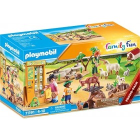 Playmobil 71191 Ferme pédagogique - Country - Le Parc Animalier - Contient Trois Personnages Ainsi Que de Nombreux Accessoire