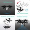 TXD Quadcopter Drone w / 1080 p Caméra vidéo HD, Super Long Life 120 ° Shot Grand Angle Color : Black 