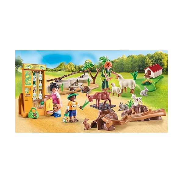 Playmobil 71191 Ferme pédagogique - Country - Le Parc Animalier - Contient Trois Personnages Ainsi Que de Nombreux Accessoire