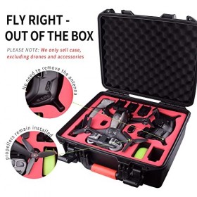 FPVtosky Valise Professionnelle pour DJI FPV - Mallette de Transport pour DJI FPV Fly More Combo - Peut Contenir 5 Batterie, 