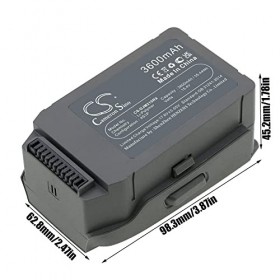 15.4V 3600mAh / 55.44Wh Drones Batterie, Li-Polymer Batterie Remplacement pour Mavic 2 Pro, Mavic 2 Zoom