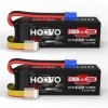 HOOVO 6S Lipo Batterie 3300mAh 120C 22.2V RC Batterie avec Connecteur EC5 Étui Souple pour Voiture RC Avion Bateau Camion Dro