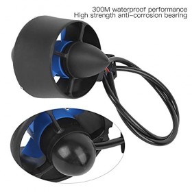 Cuifati Propulseur sous-Marin 500KV 1.2kg Moteur sans Balais de Poussée 12V avec ESC Bidirectionnel Entièrement étanche pour 