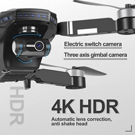 NMY S7S Drone GPS avec caméra 4K, transmission WiFi 5G, technologie glace, caméra cardan, temps de vol de 50 minutes avec 2 p
