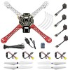 HAWKS WORK F450 Drone Kit à construire, Cadre + Moteur Sans balais + ESC + Prop + Chargeur + Testeur de Tension + Accessoire