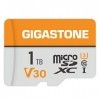 GIGASTONE Carte Mémoire 1 to, 4K Video Pro Série, Vitesse jusquà 140/100 Mo/s, pour GoPro, DJI, Drone, Insta360, Caméra de S