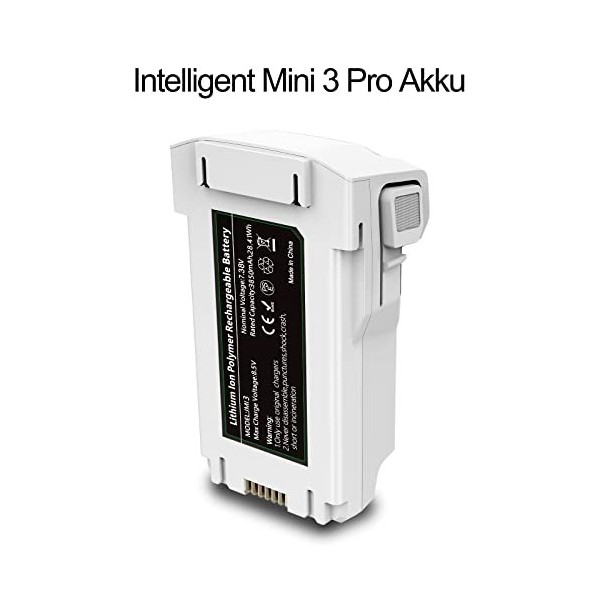 Mini 3 Pro Batterie Plus 2 pièces, MVMOD 3850 mAh Mini 3 Intelligen