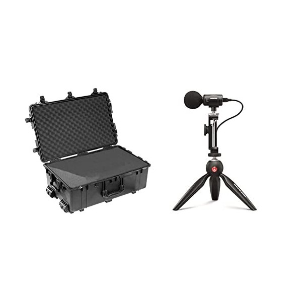 PELI 1650 Valise de Transport étanche pour équipement audiovi86L, fragiles et Drones, IP67 étanche Eau et poussière & Shure M