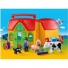 Playmobil 1.2.3. - 6962 - Ferme transportable avec animaux