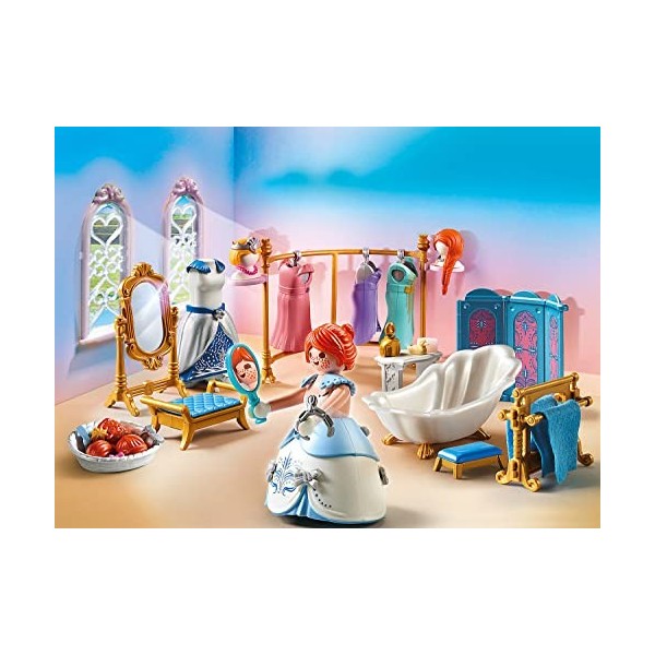 Playmobil 70454 Salle de Bain Royale avec Dressing- Princess - pièce pour aménager Le Palais de Princesses - Magique château