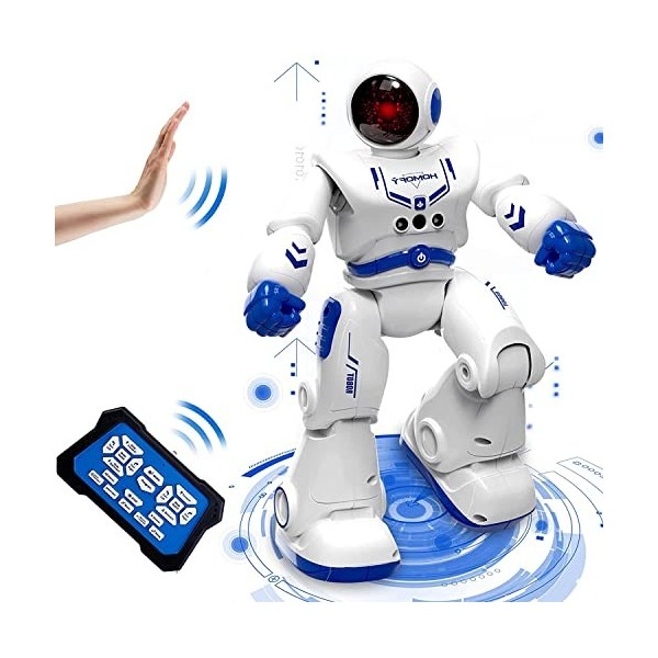 Robot Jouet Garcon 4 5 Ans Robot Enfant Programmable avec RC, Robot  Intelligent Geste ContrôLe,Chant Et La Danse,Rechargeable