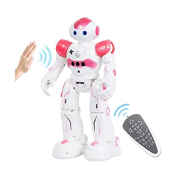 ANTAPRCIS RC Détection de Geste Robot Télécommandé - Cadeau Jouet pour Les Enfants, Interactif, Marche, Chant, Danse, Robot I