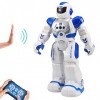 Habeny Robot télécommandé pour Enfants, Robot de détection de Geste, contrôleur Infrarouge, Jouet Robot, Danse, Chant, Marche