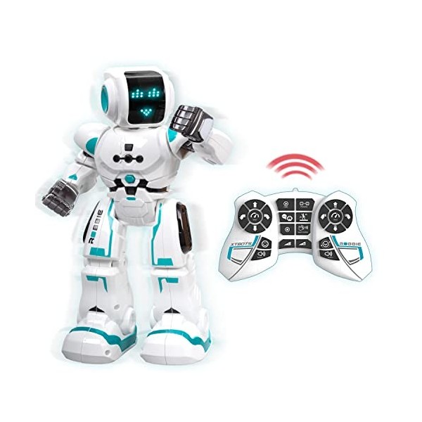 Xtrem Bots - Robbie, Jouet Robot Enfant Télécommandé Programmable, Jouets Garçons Interactif Intelligent, Jouet Garcon 5 Ans 