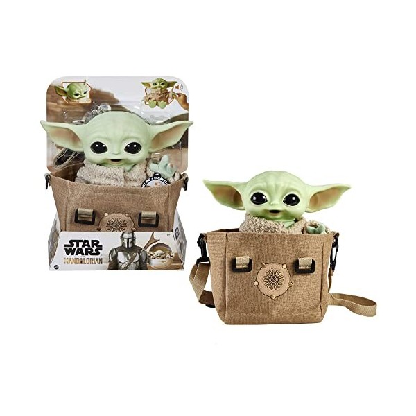 Star Wars - The Mandalorian - Figurine Peluche Animée et Sonore L’Enfant - Bébé Yoda - Corps Mou - Objet Collector - 28 cm - 