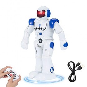 SIVQIKE Robot pour Jouets,Robot télécommandé Rechargeable avec 7