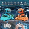 VATOS Lot de 2 robots pour enfants - Jouet télécommandé avec yeux LED - Musique - Dance et reconnaissance des gestes - Progra