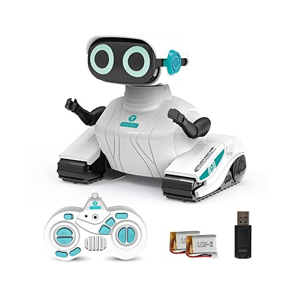 HONGCA Robot Jouet Enfant, Robots Intelligent avec Programmation, Jouet télécommandé interactif pour Filles et garçons, Cadea