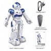 kuman Robot de la Télécommande RC Robot, Cadeau de Jouet pour Les Enfants Les Adultes, Robot Télécommandé Programmable, Détec